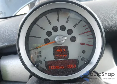 2010 Mini Cooper z USA, uszkodzony, nr VIN WMWMF3C55ATZ62154